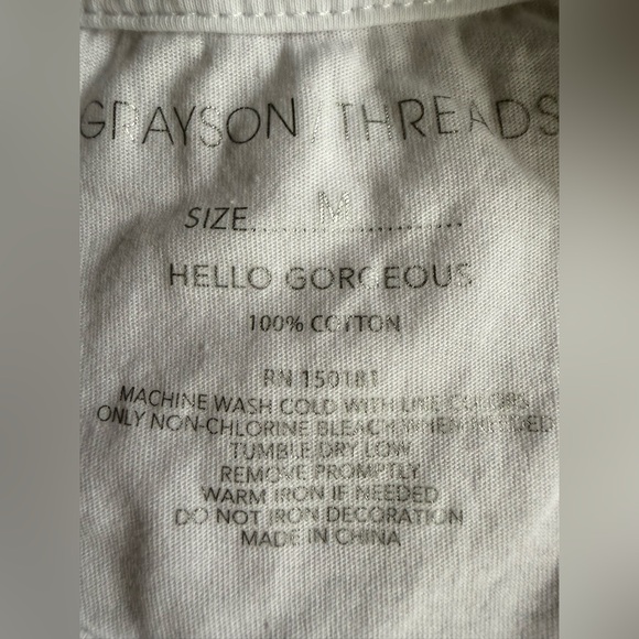 Grayson Threads White Flamingo Tee M - Picture 4 of 6